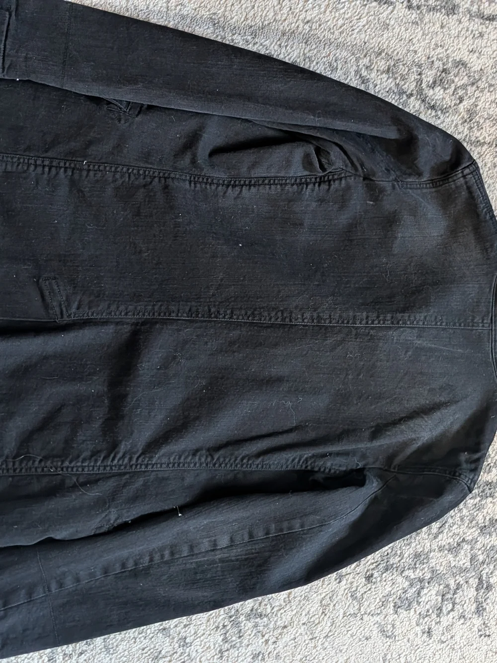 Ralph Lauren Black Double-Breasted Jacket with Plaid Lining - Picture 2 of 4